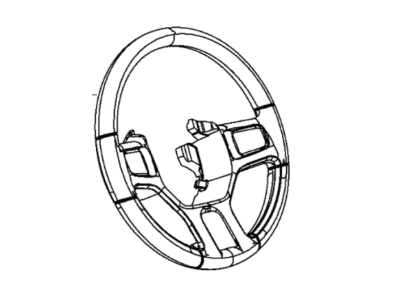 2018 Ram 1500 Steering Wheel - 5YG391X9AA