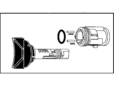 Chrysler Ignition Lock Cylinder - 5003845AA