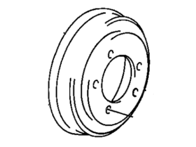 2000 Chrysler Grand Voyager Brake Drum - 4877262