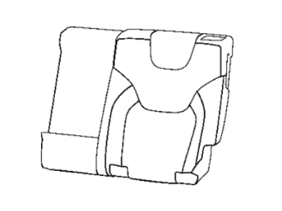 Mopar 6ST19LR5AC Rear Seat Back Cover