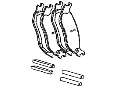 Mopar 2AMV4882AA Rear Disc Brake Pad Kit