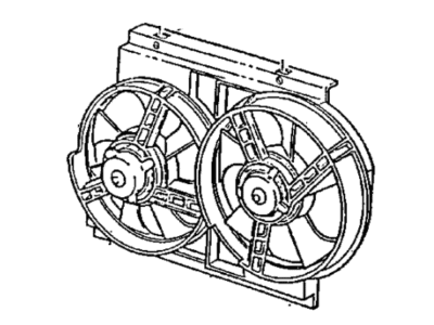 1993 Dodge Daytona Fan Motor - 4546538