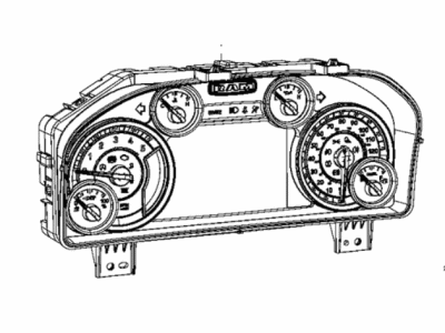 Ram 3500 Instrument Cluster - 68340648AB