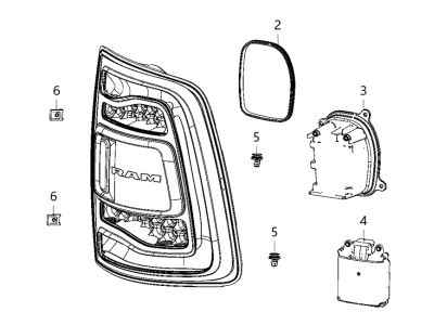 Ram Tail Light - 68446838AD