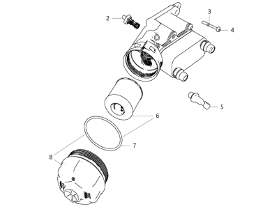 2018 Jeep Compass Oil Filter Housing - 68420146AA