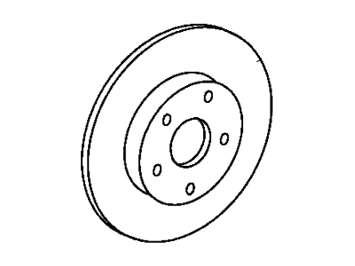 2002 Jeep Grand Cherokee Brake Disc - 2AMV8666AA