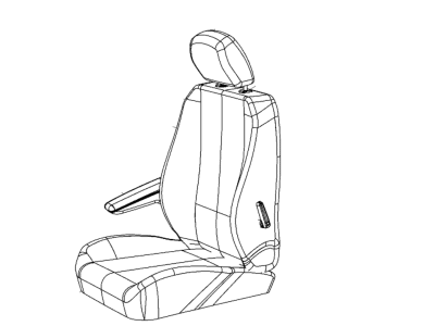 Mopar 5YC41DX9AA Front Seat Back Cover