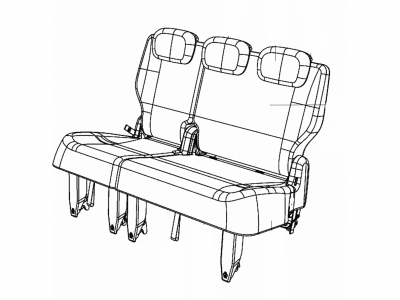 Mopar 5LJ67DX9AB Rear Seat Back Cover