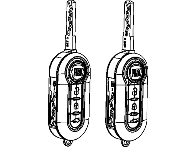 Mopar 68091228AA Key Fob-Integrated Key Fob