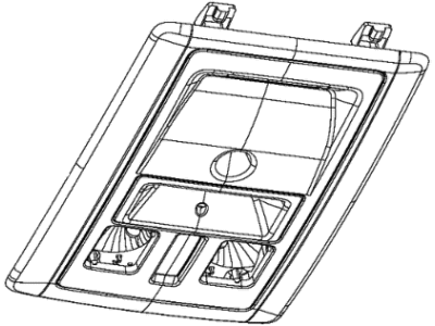 Mopar 1UY07BD1AA Bezel-Overhead Console