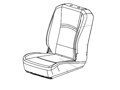 Mopar 6XH43BD3AA Front Seat Cushion