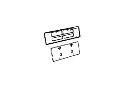 Mopar 68266955AA Bracket-License Plate