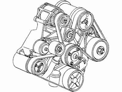 Dodge Ram 2500 Drive Belt - 53041067