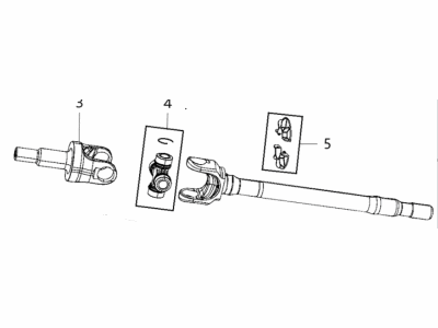 2019 Jeep Wrangler Intermediate Shaft - 68397157AA