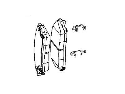 Mopar V3012558 Front Disc Brake Pad Kit