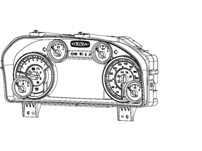 2018 Ram 1500 Instrument Cluster - 68340658AB