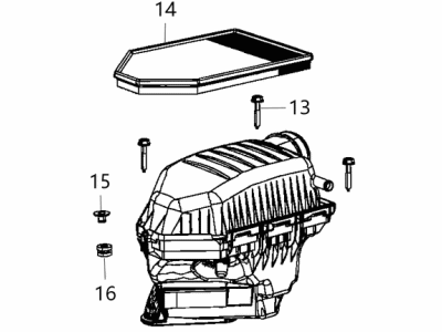 Chrysler 300 Air Filter Box - 68413351AA