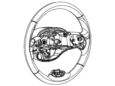 2017 Jeep Cherokee Steering Wheel - 6BK061ULAA