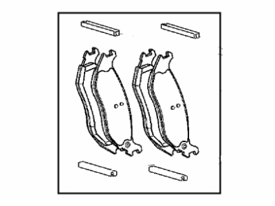 Mopar V2013882 Rear Disc Brake Pad Kit