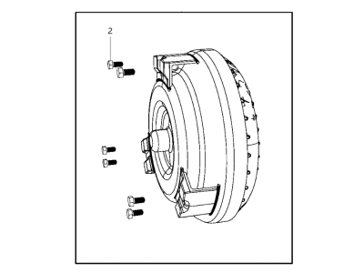 2012 Dodge Charger Torque Converter - R8087442AB