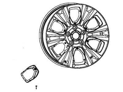 2018 Ram 1500 Spare Wheel - 1UB20RUWAB