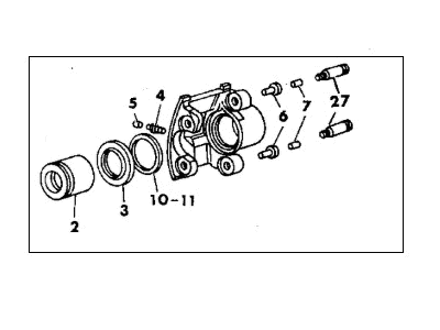 1992 Chrysler Town & Country Brake Caliper - R4423466