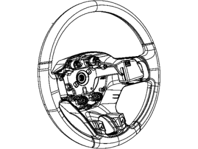 2018 Ram 3500 Steering Wheel - 5NN161U7AA