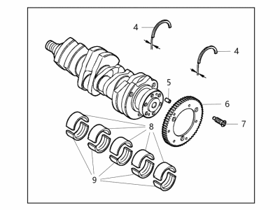 Jeep Crankshaft - 68275235AA