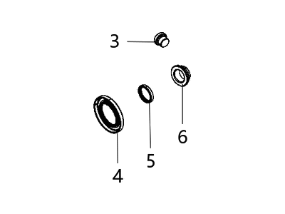 Dodge Charger Automatic Transmission Output Shaft Seal - 68261370AA