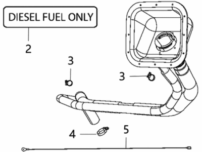 Mopar 68090399AC Tube-Fuel Filler