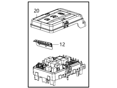 2021 Ram 1500 Relay Block - 68467638AA