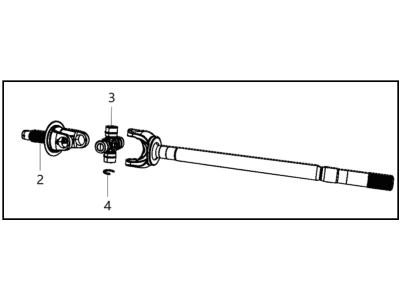 2019 Ram 5500 Axle Shaft - 68456986AA