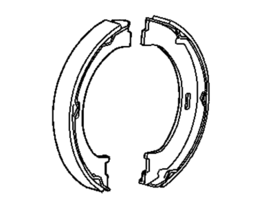 2004 Jeep Wrangler Parking Brake Shoe - BHKP7328