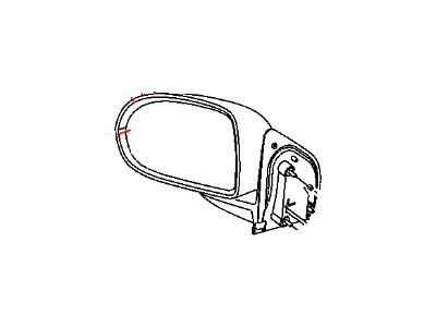 Mopar 5115046AF Outside Rearview Electric Heated Mirror
