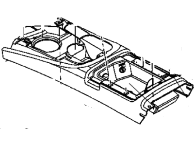 Mopar 1JX801T5AA Base-Floor Console