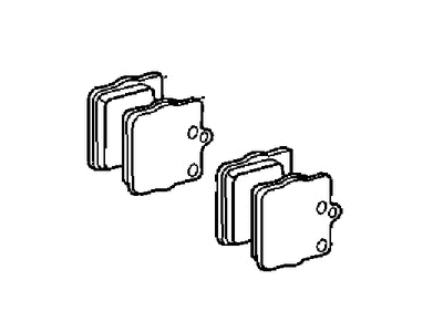 Mopar 5126300AA Rear Disc Brake Pad Kit