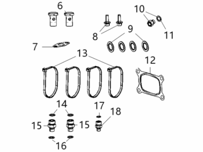 Mopar 68444772AA Bracket-TURBOCHARGER