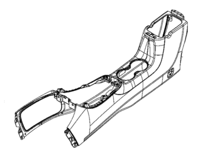 Mopar 5ZK87PAXAG Console-Base