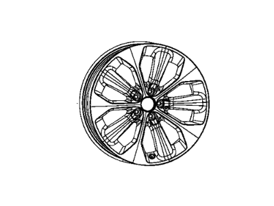 Mopar 6BG74MA7AA Aluminum Wheel