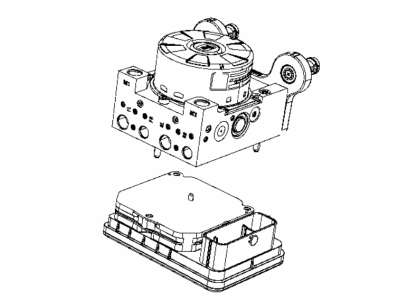 Jeep Wrangler ABS Control Module - 68438388AB