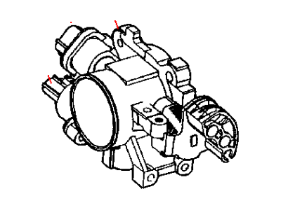 2003 Chrysler Sebring Throttle Position Sensor - 4606397AA