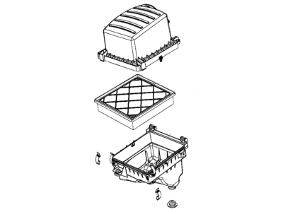 Jeep Grand Cherokee Air Filter Box - 5038546AB