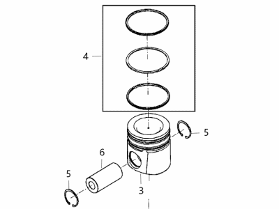 2014 Ram 4500 Piston - 68067120AA