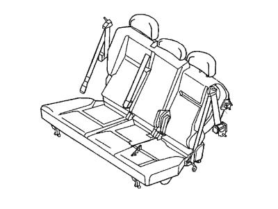 Mopar YU801DVAA Rear Seat Back Cover