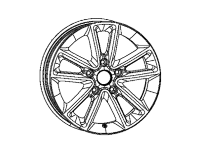 Mopar 5LN634X8AC Aluminum Wheel