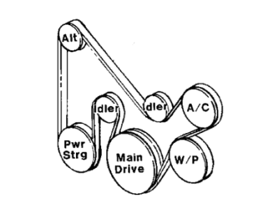 Chrysler LeBaron Drive Belt - Q4060978