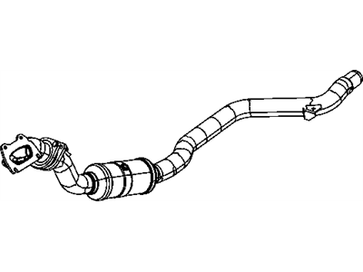 Mopar 68038391AH Front Catalytic Converter And Pipe