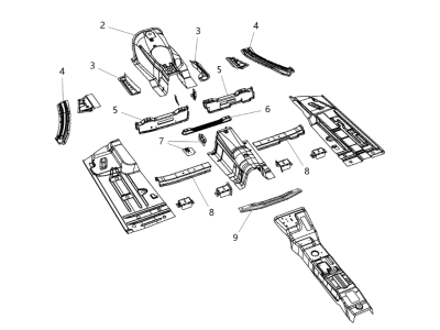 Chrysler Floor Pan - 68043495AT