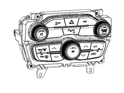 2018 Dodge Challenger A/C Switch - 68293610AD