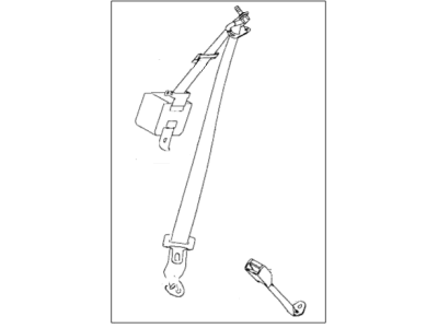 1995 Chrysler Sebring Seat Belt - MR711950